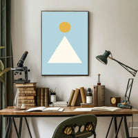 Minimalist Geometric Shapes Art Abstract, Artistic Poster PosterGoat