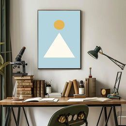 Minimalist Geometric Shapes Art Abstract, Artistic Poster PosterGoat