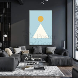 Minimalist Geometric Shapes Art Abstract, Artistic Poster PosterGoat