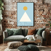 Minimalist Geometric Shapes Art Abstract, Artistic Poster PosterGoat