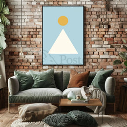 Minimalist Geometric Shapes Art Abstract, Artistic Poster PosterGoat