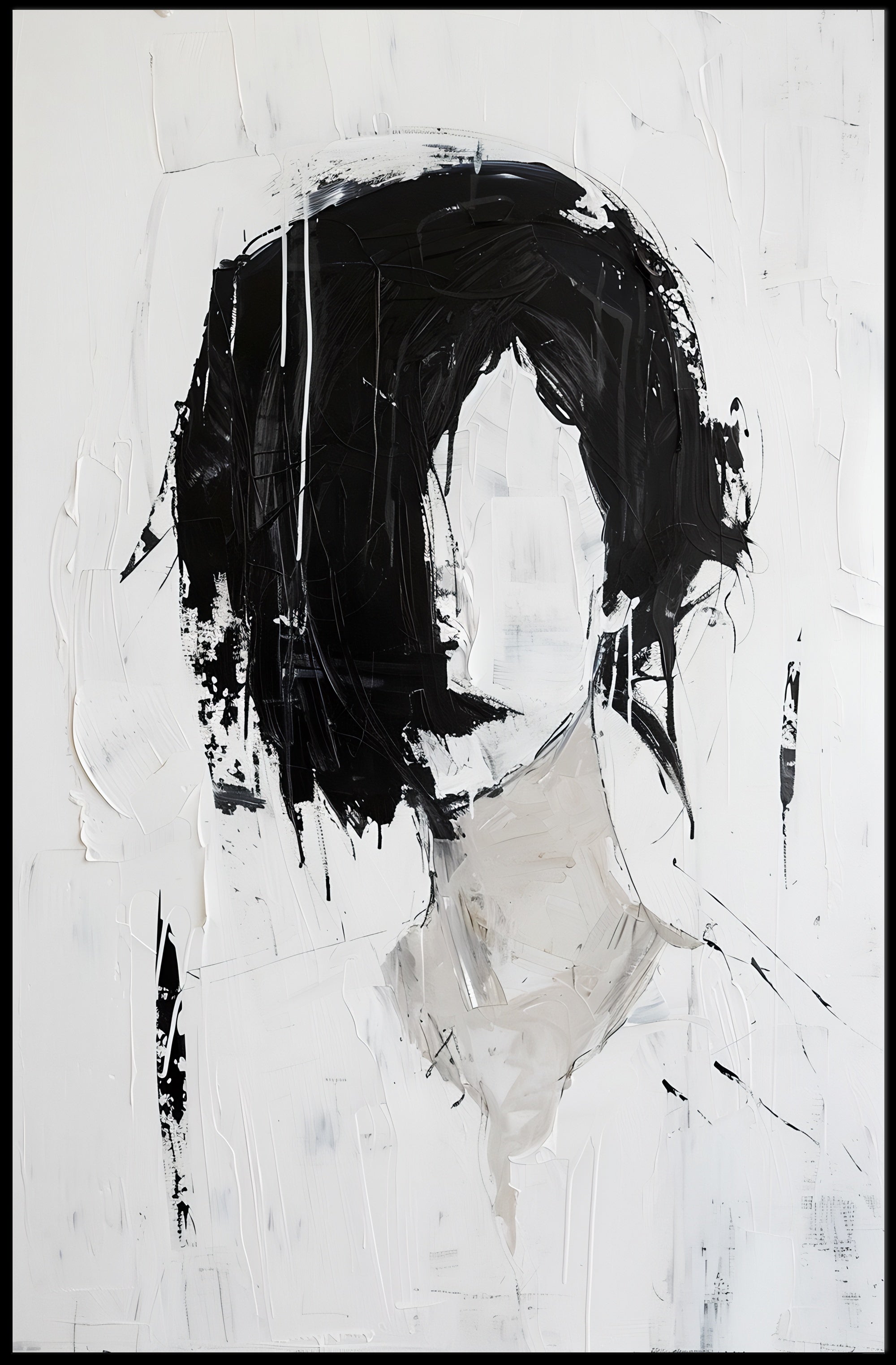 Minimalist Human Figure Abstract Art Print - Artistic Poster PosterGoat
