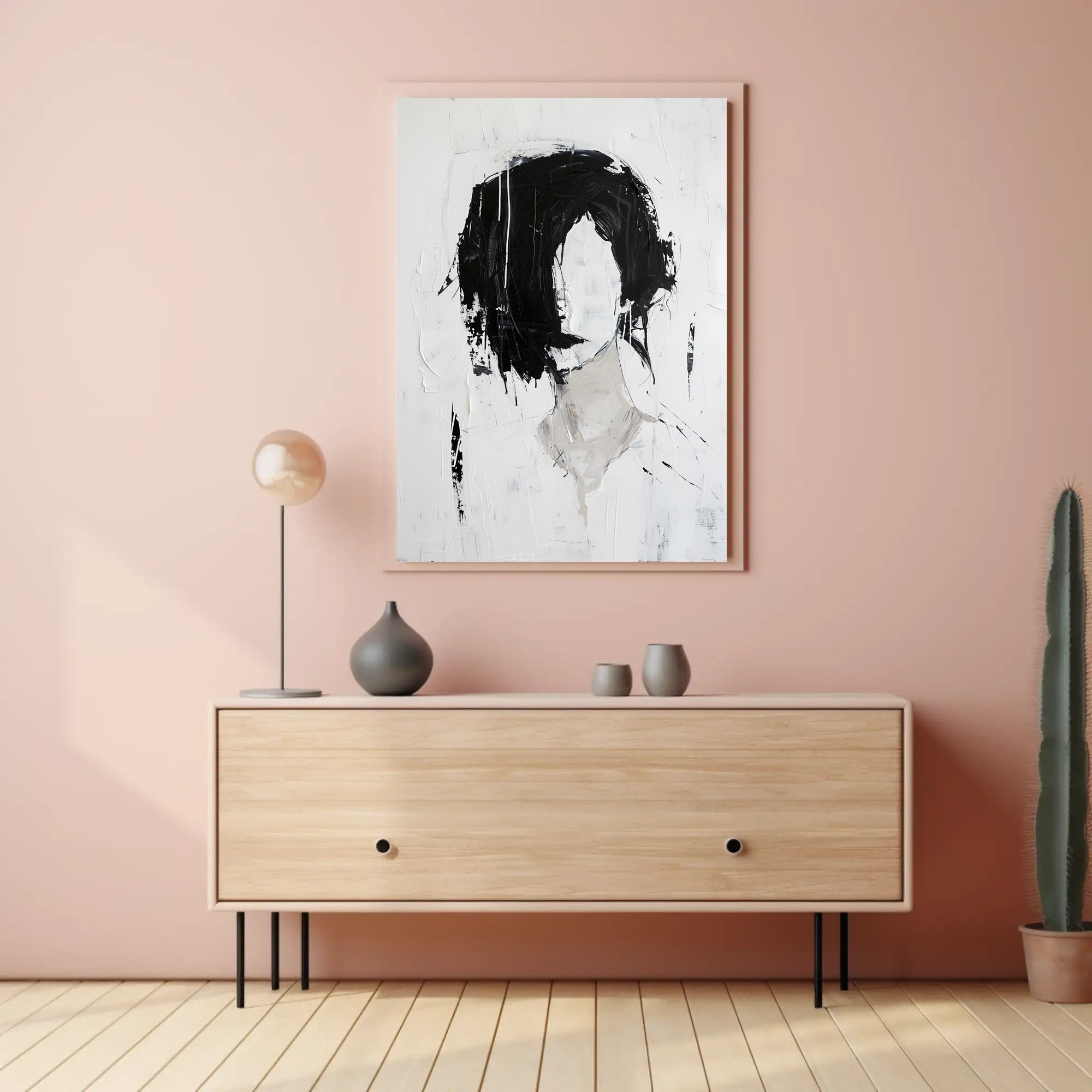 Minimalist Human Figure Abstract Art Print - Artistic Poster PosterGoat