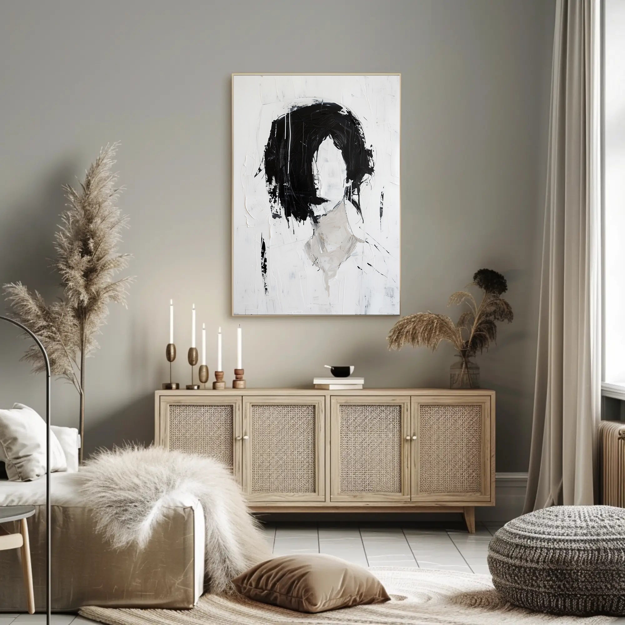 Minimalist Human Figure Abstract Art Print - Artistic Poster PosterGoat
