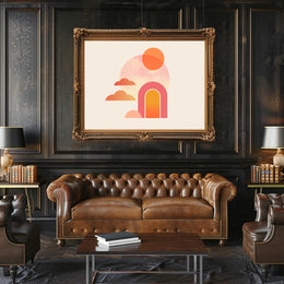 Minimalist Pastel Archway Modern Abstract or Artistic Poster PosterGoat