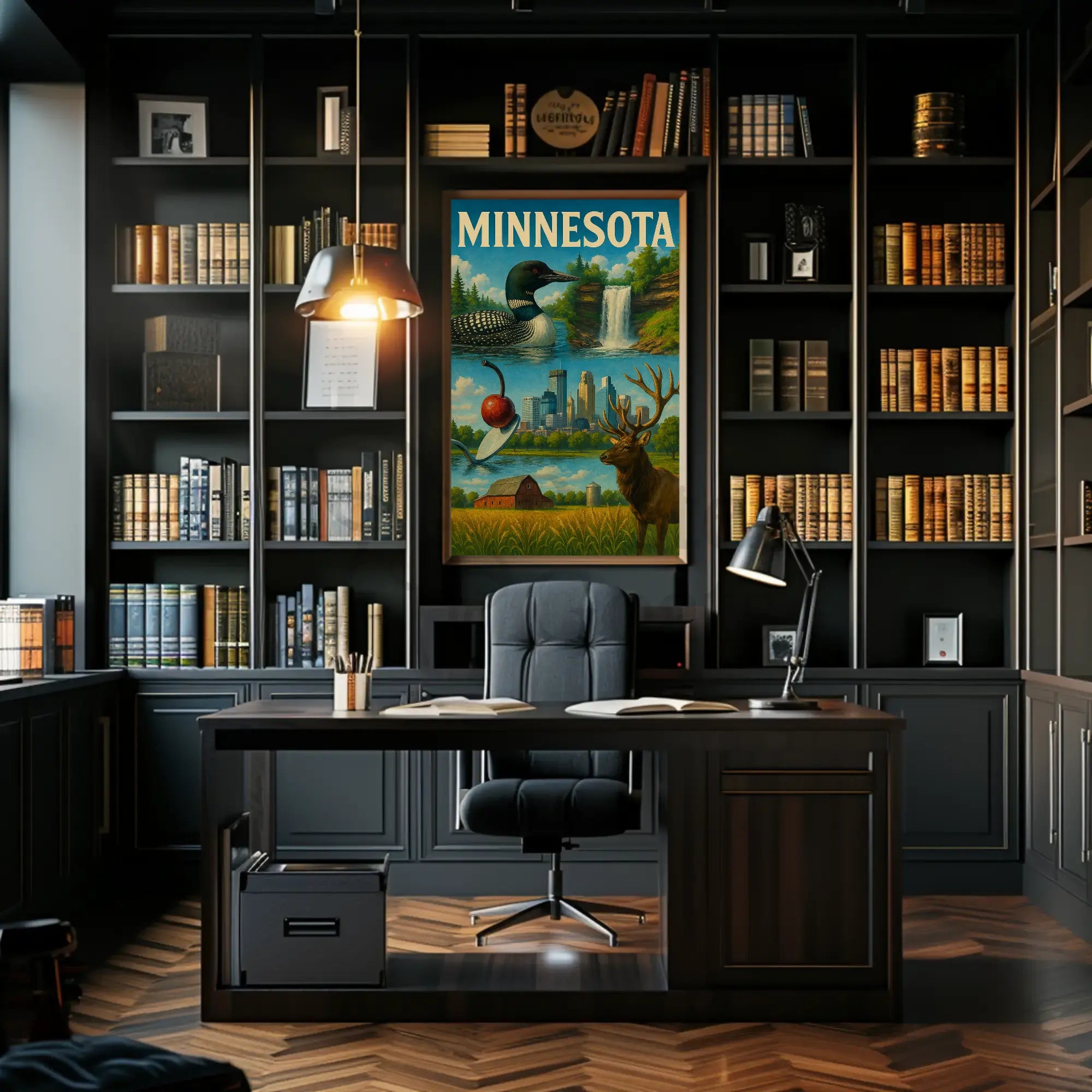 Minnesota Diversity Landmarks Culture Heritage Travel Poster PosterGoat