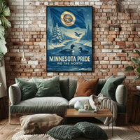 Minnesota Pride We The North Heritage Poster PosterGoat
