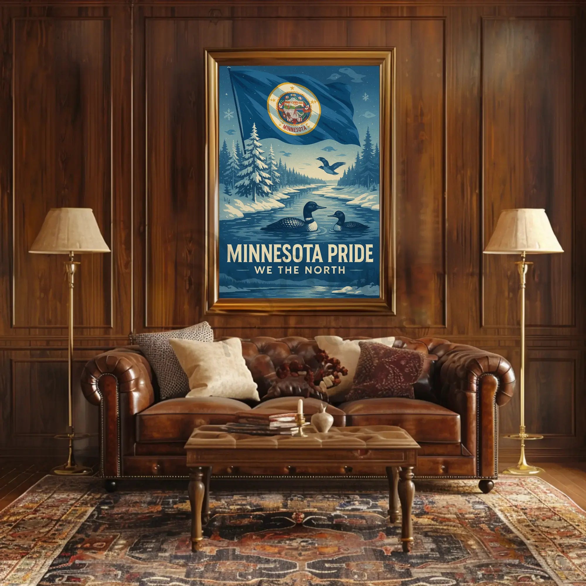 Minnesota Pride We The North Heritage Poster PosterGoat