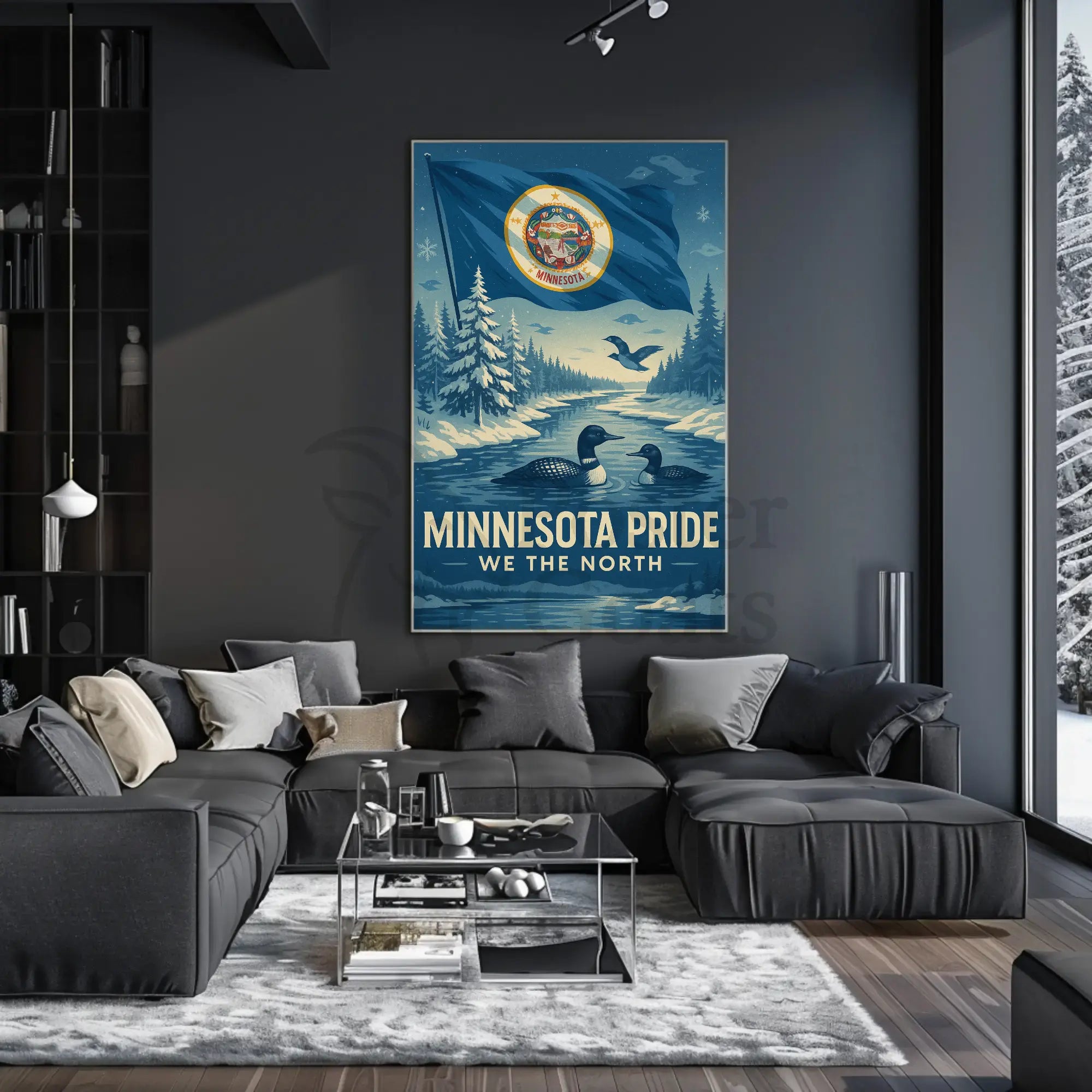 Minnesota Pride We The North Heritage Poster PosterGoat