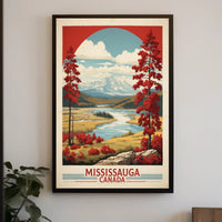 Mississauga Scenic Landscape Vintage Travel Adventure Poster PosterGoat