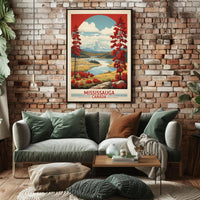 Mississauga Scenic Landscape Vintage Travel Adventure Poster PosterGoat