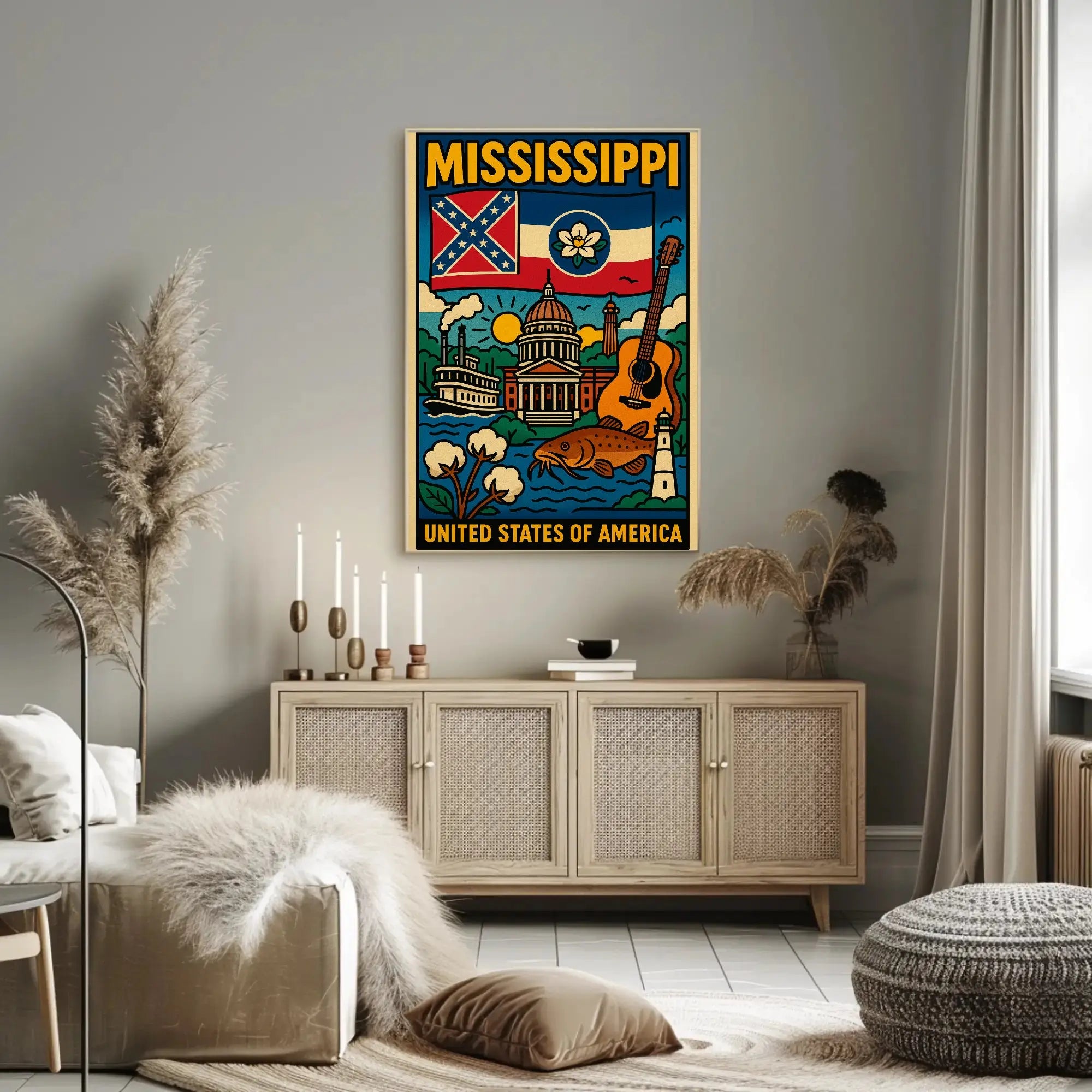 Mississippi Cultural Heritage Celebration Poster PosterGoat