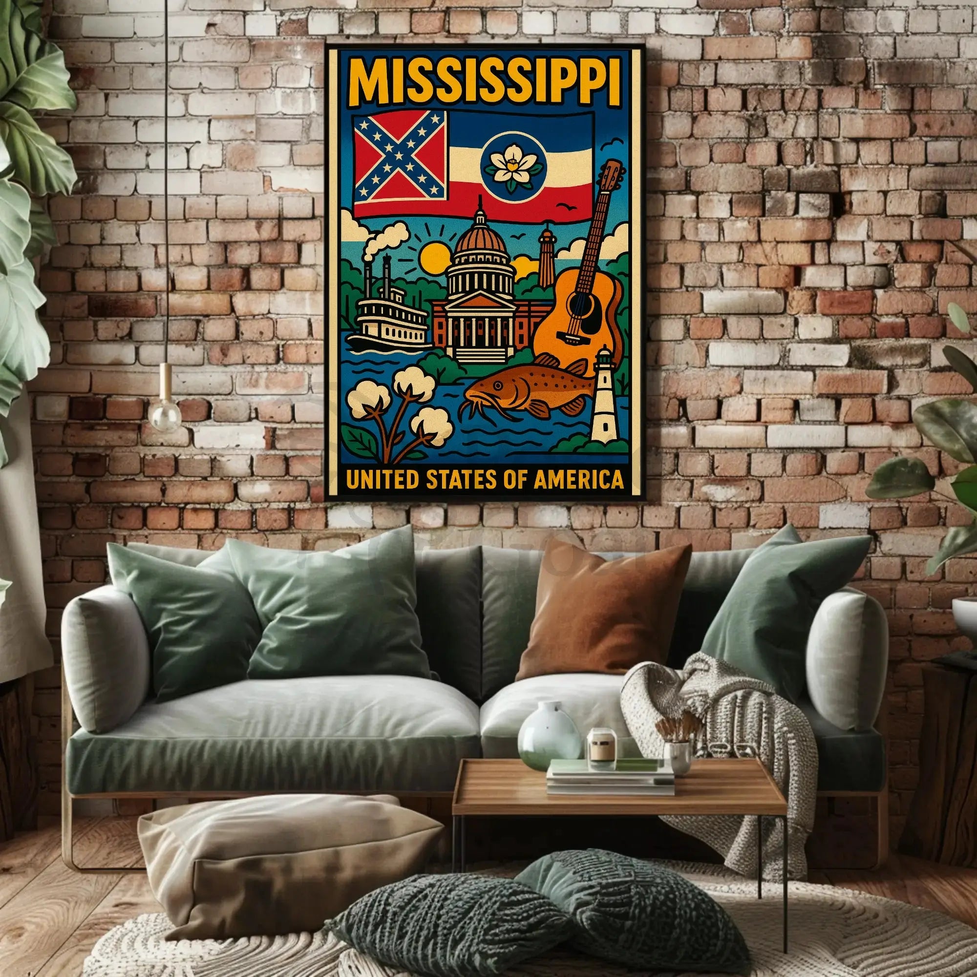 Mississippi Cultural Heritage Celebration Poster PosterGoat