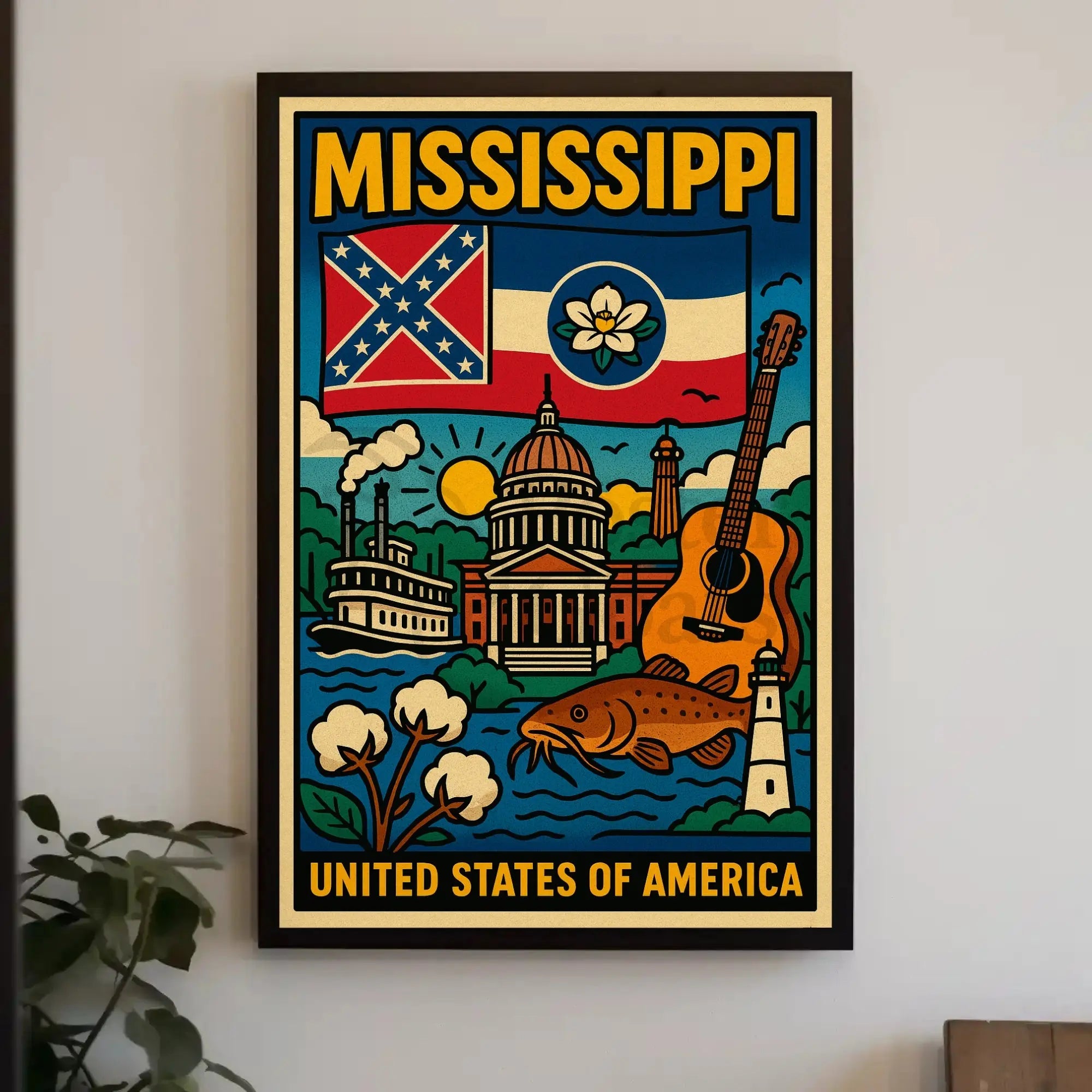Mississippi Cultural Heritage Celebration Poster PosterGoat