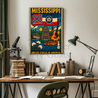 Mississippi Cultural Heritage Celebration Poster PosterGoat