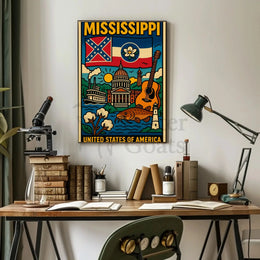 Mississippi Cultural Heritage Celebration Poster PosterGoat