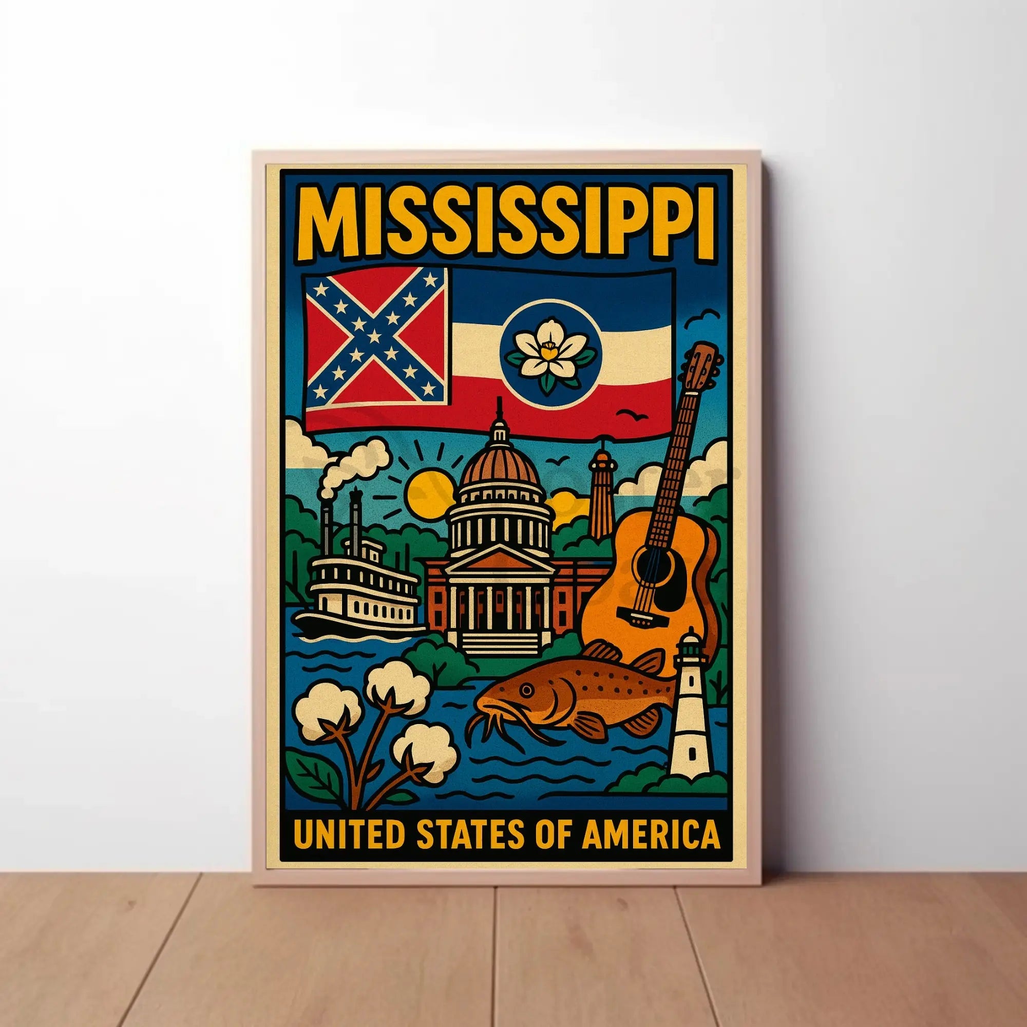Mississippi Cultural Heritage Celebration Poster PosterGoat