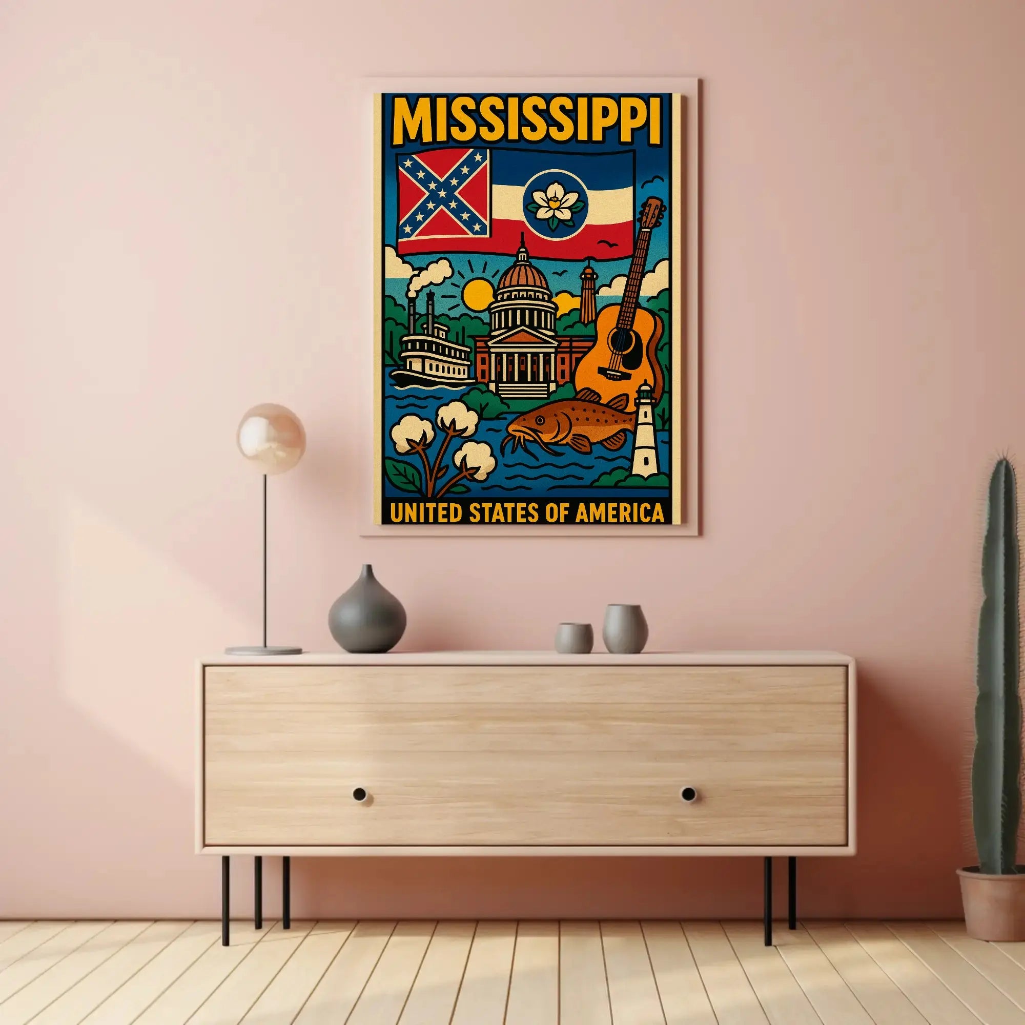 Mississippi Cultural Heritage Celebration Poster PosterGoat