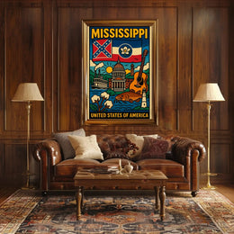 Mississippi Cultural Heritage Celebration Poster PosterGoat