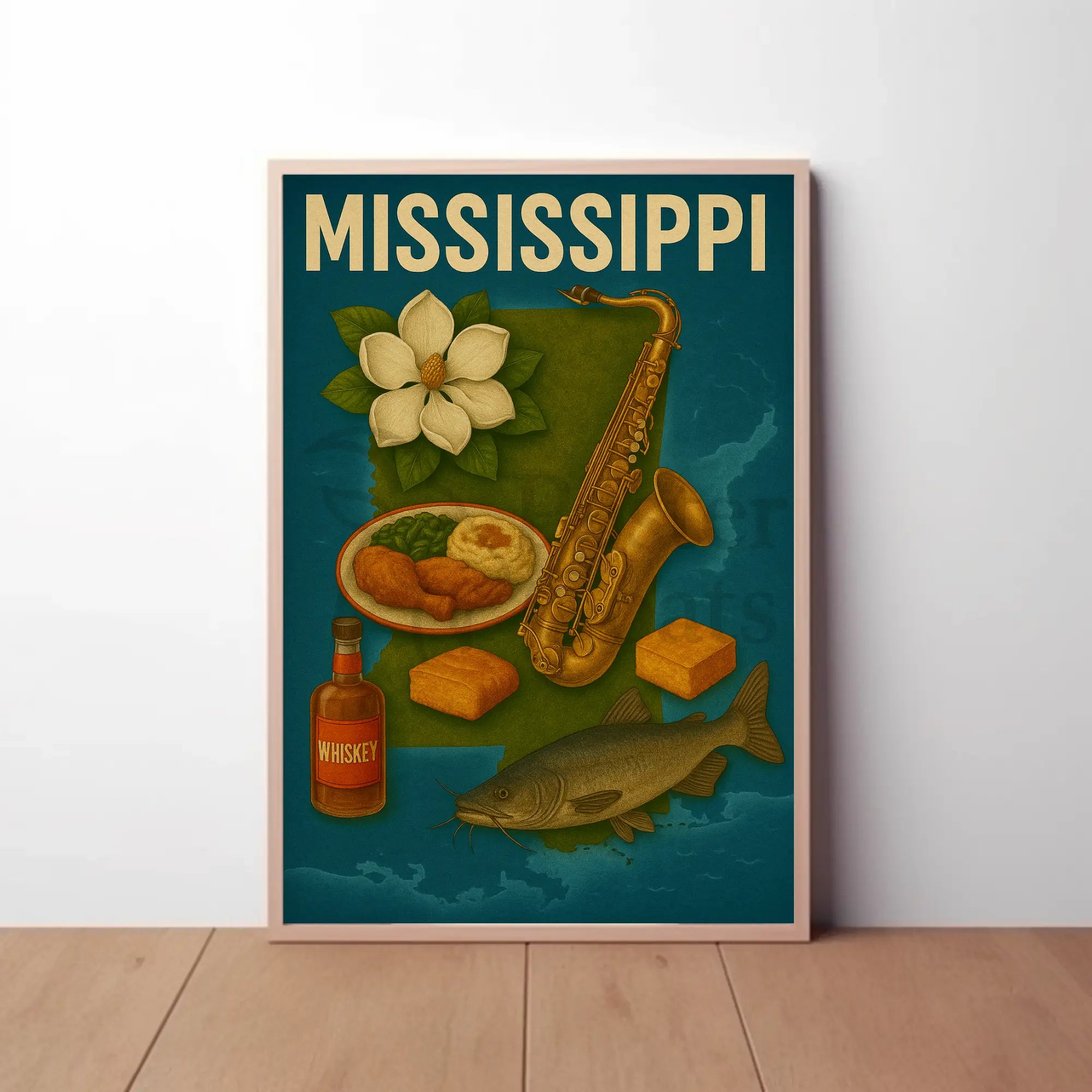 Mississippi Heritage Celebrated: Vintage Cultural or Heritage Poster PosterGoat