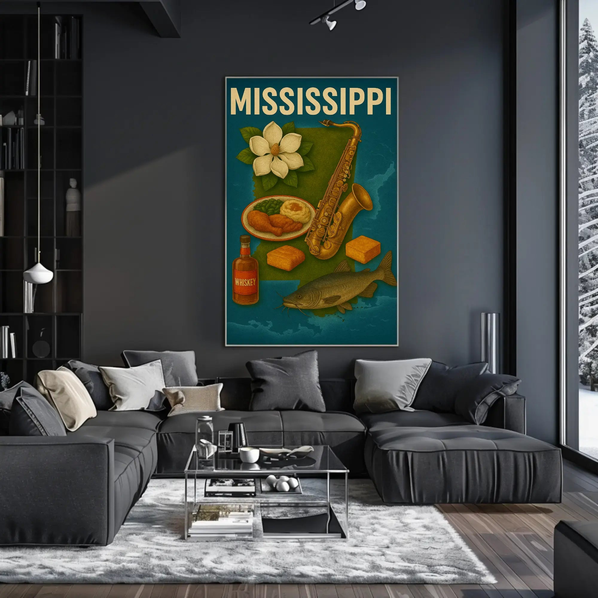 Mississippi Heritage Celebrated: Vintage Cultural or Heritage Poster PosterGoat