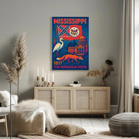 Mississippi Heritage: Vibrant Vintage Cultural or Heritage Poster PosterGoat