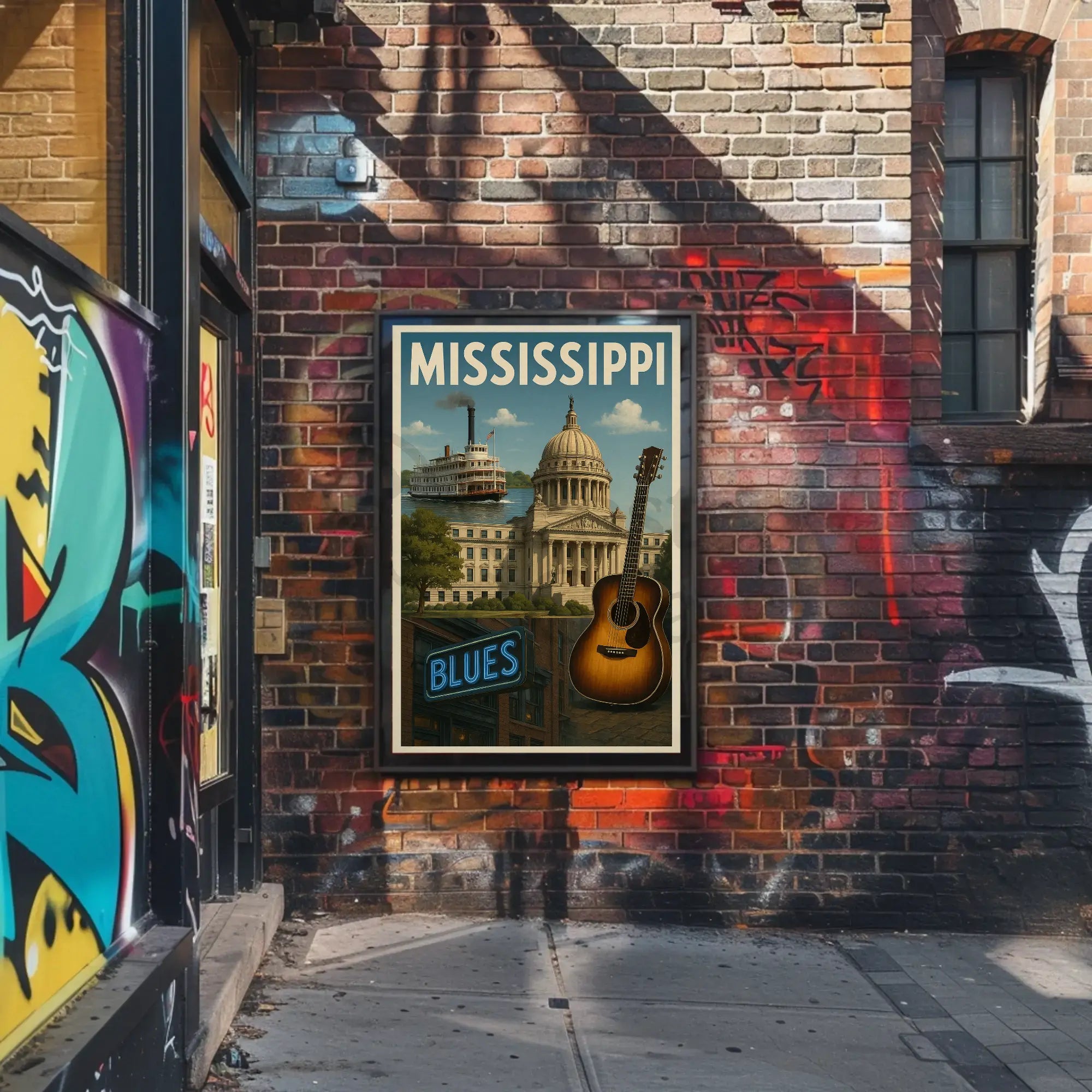 Mississippi Musical Heritage Cultural or Heritage Poster PosterGoat