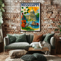 Mississippi's Vibrant Culture and Heritage Celebrated Poster PosterGoat