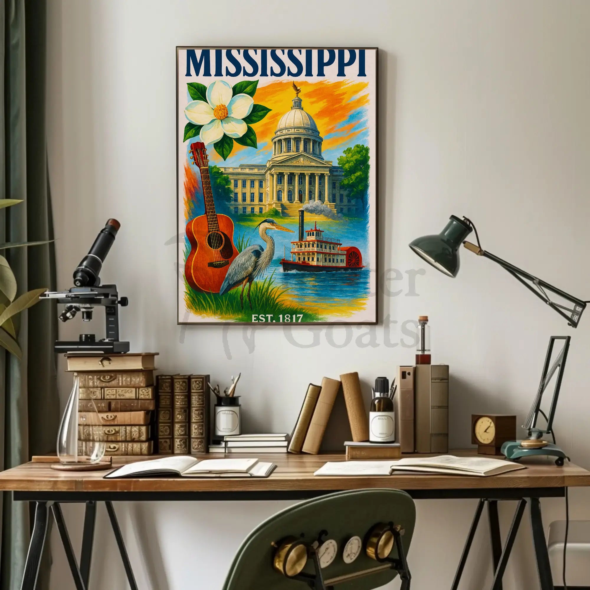 Mississippi's Vibrant Culture and Heritage Celebrated Poster PosterGoat