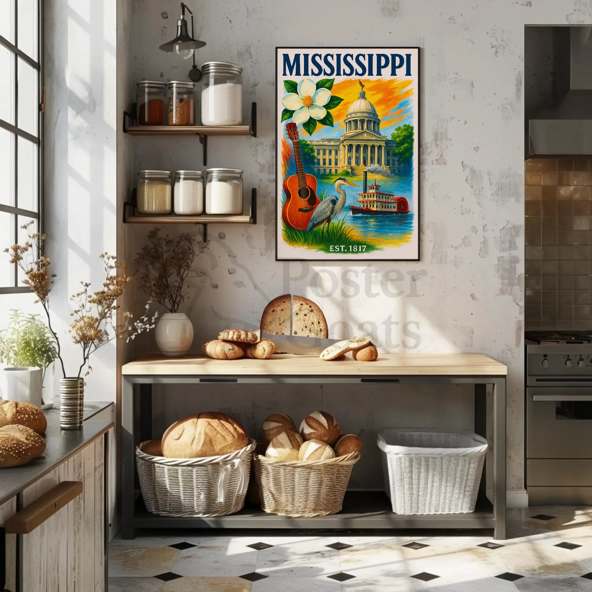 Mississippi's Vibrant Culture and Heritage Celebrated Poster PosterGoat