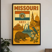 Missouri Heritage: Vintage Travel Poster PosterGoat