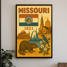 Missouri Heritage: Vintage Travel Poster PosterGoat