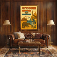 Missouri Heritage: Vintage Travel Poster PosterGoat