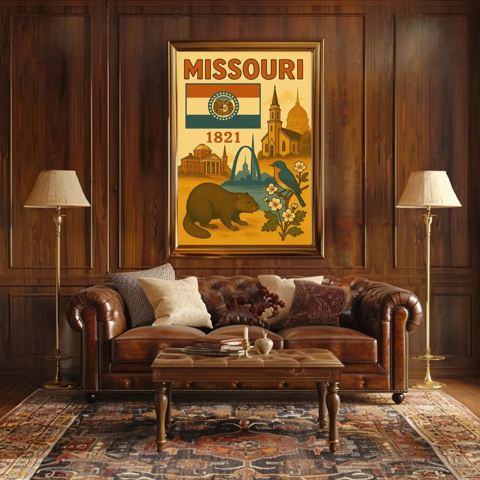 Missouri Heritage: Vintage Travel Poster PosterGoat