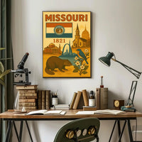 Missouri Heritage: Vintage Travel Poster PosterGoat