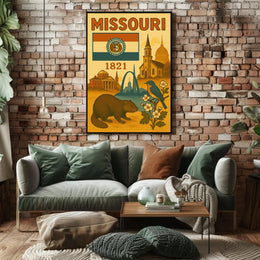 Missouri Heritage: Vintage Travel Poster PosterGoat
