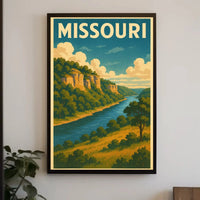 Missouri Scenic Travel Vintage Style Poster PosterGoat