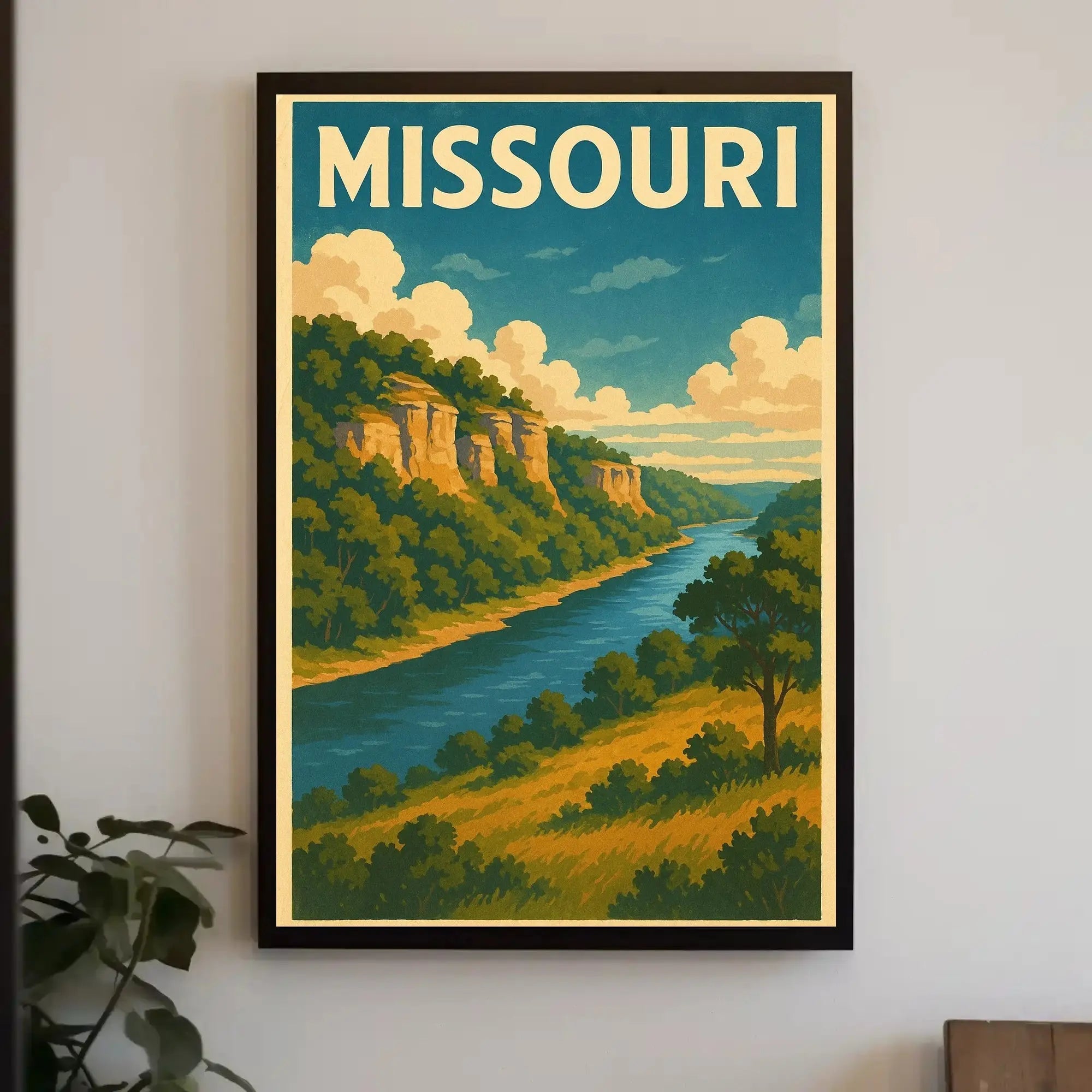 Missouri Scenic Travel Vintage Style Poster PosterGoat