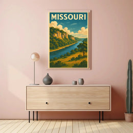Missouri Scenic Travel Vintage Style Poster PosterGoat