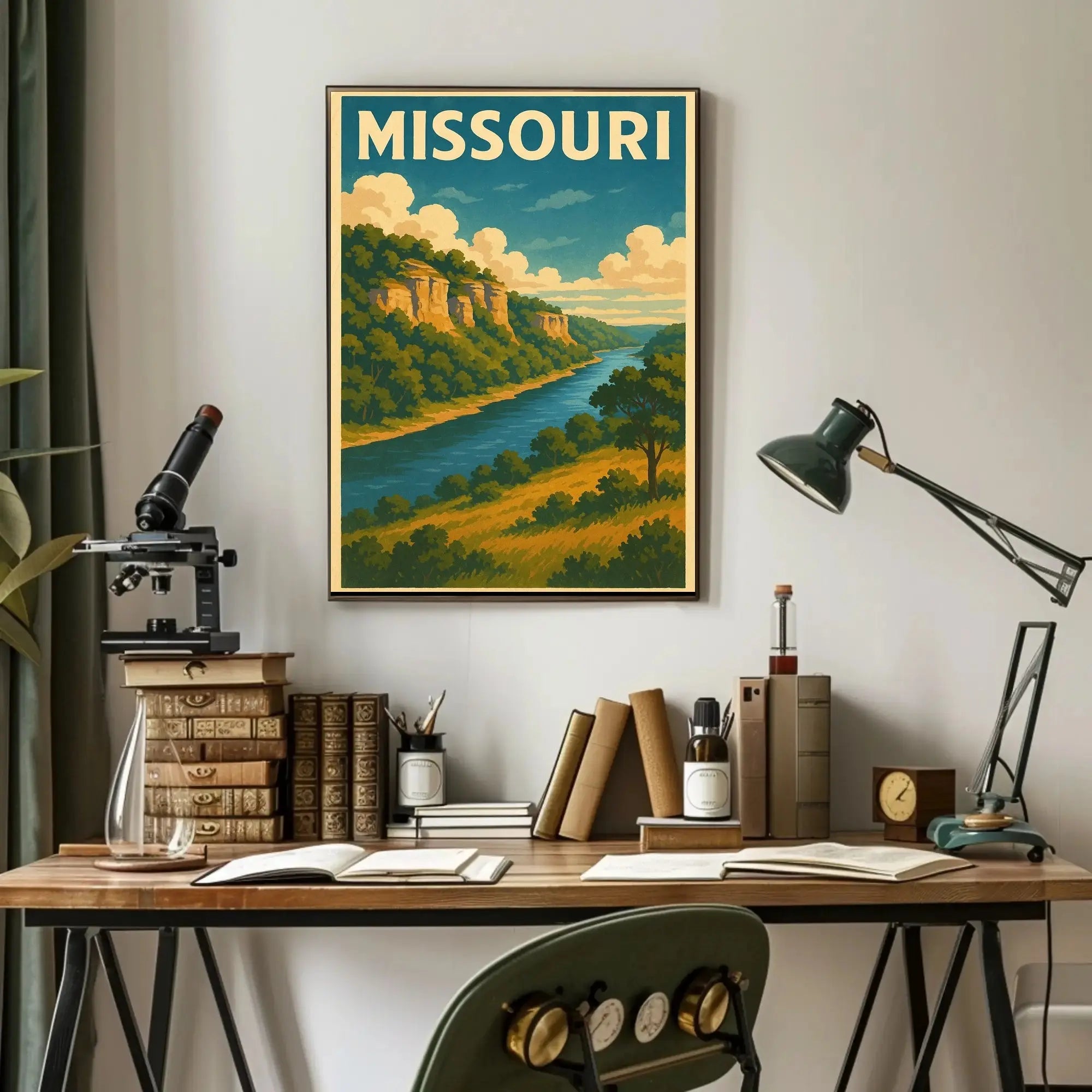 Missouri Scenic Travel Vintage Style Poster PosterGoat