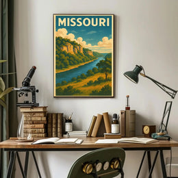 Missouri Scenic Travel Vintage Style Poster PosterGoat