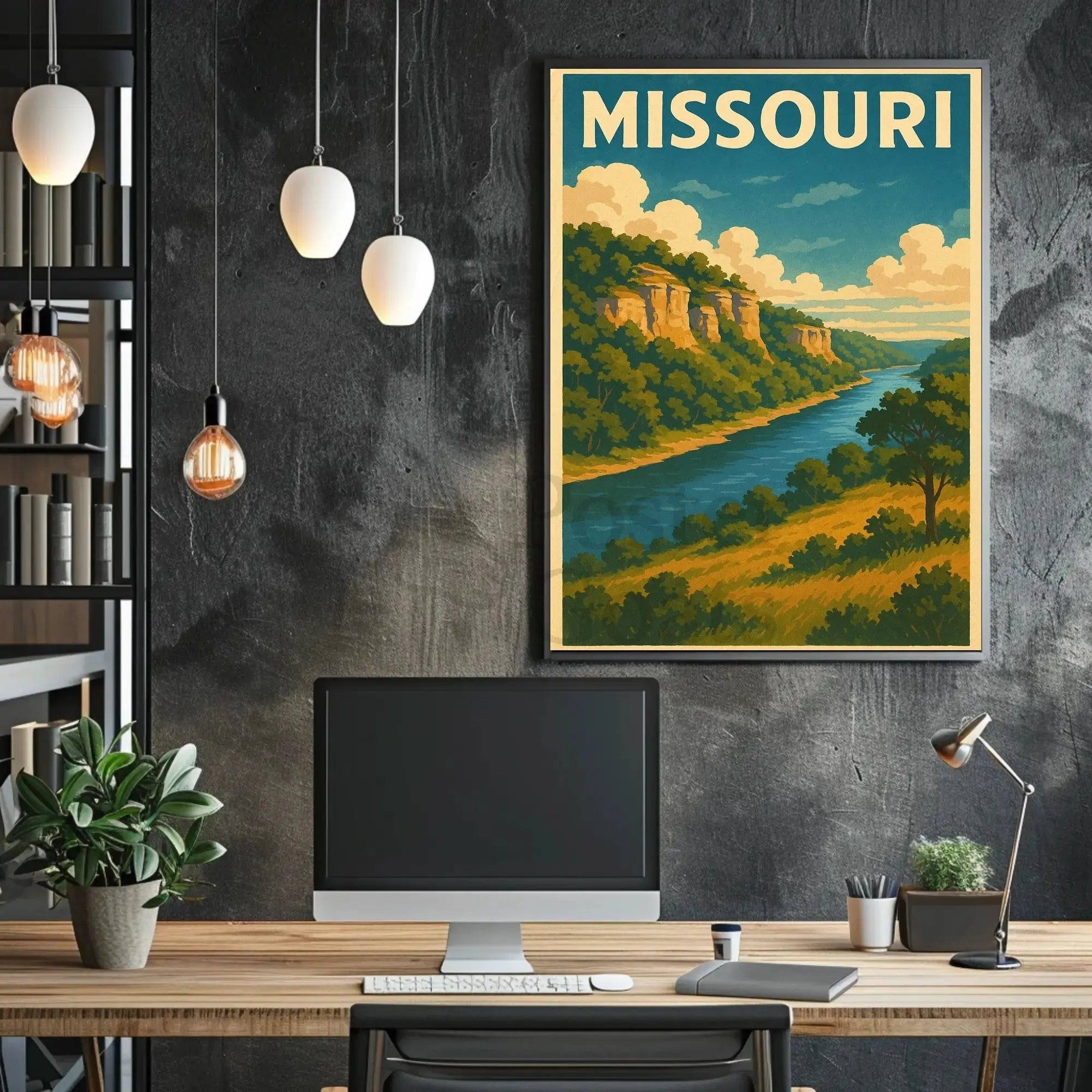 Missouri Scenic Travel Vintage Style Poster PosterGoat