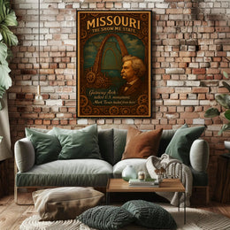 Missouri The Show Me State Poster PosterGoat