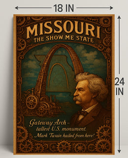 Missouri The Show Me State Poster PosterGoat