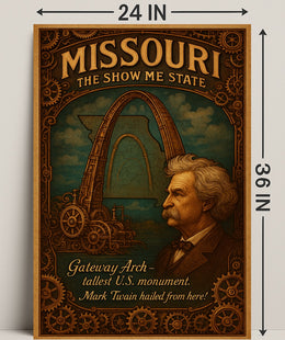 Missouri The Show Me State Poster PosterGoat