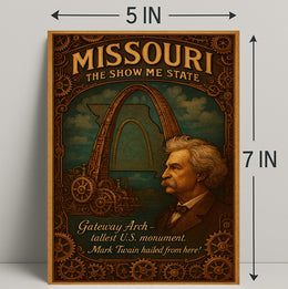 Missouri The Show Me State Poster PosterGoat
