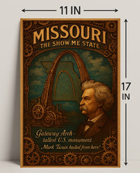 Missouri The Show Me State Poster PosterGoat