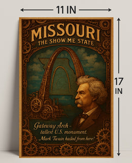 Missouri The Show Me State Poster PosterGoat