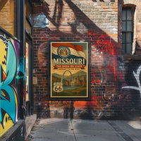 Missouri Vintage Travel Poster: Nostalgic Gateway To The West PosterGoat
