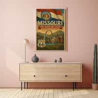 Missouri Vintage Travel Poster: Nostalgic Gateway To The West PosterGoat
